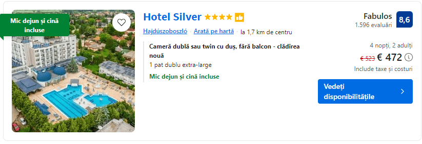hotel silver | Hajduszoboszlo cazare cu demipensiune | vacanta la spa | hai la strand |