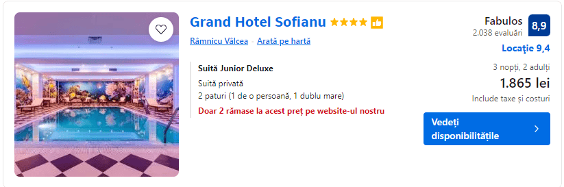 grand hotel sofianu | revelion 2025 la valcea | hotel cu spa valcea | revelion 2025 pe valea oltului |