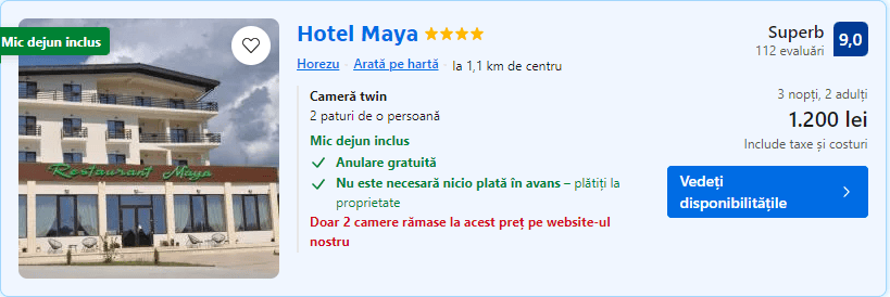 Hotel Maya horezu | cazare horezu | hotel horezu | revelion la horezu |