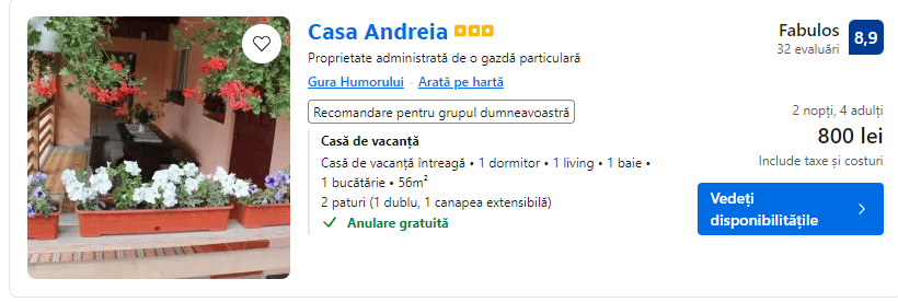 casa andreia | cazare gura humorului | craciun 2024 la gura humorului |