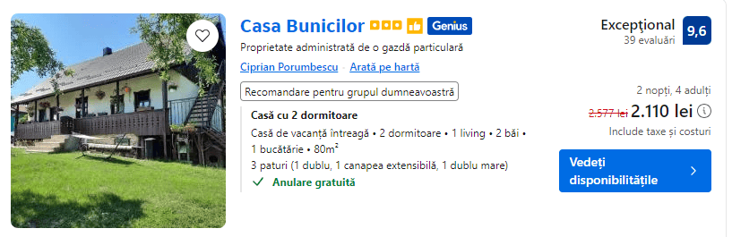 Casa Bunicilor | cazare de craciun in Bucovina |