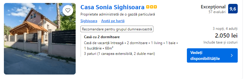 casa sonia | revelion 2025 la sighisoara | case de vacanta sighisoara |