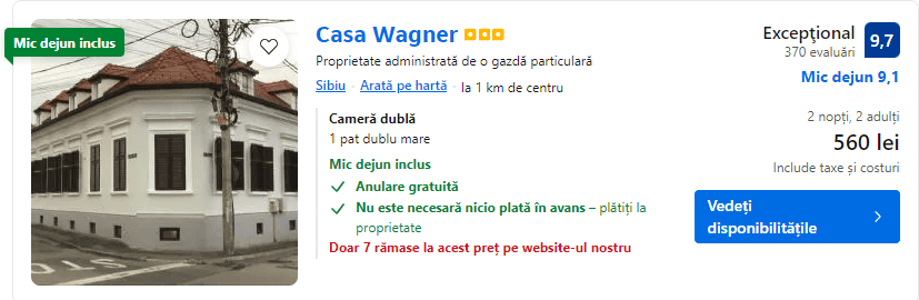 casa wagner | cazare la targul de craciun sibiu 2024 | cazare sibiu centru | cazare sibiu cu mic dejun |