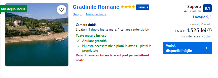 gradinile romane hangu | cazare de sf andrei in romania | cazare hangu neamt | cazare cu toate mesele incluse 2024 | minivacanta de 1 decembrie 2024 in romania |