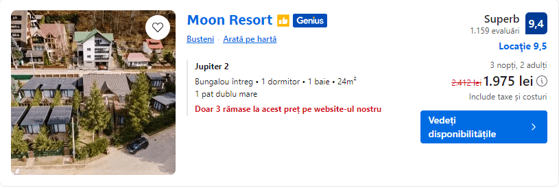 moon resort busteni | cabane revelion 2025 bsuteni | case de inchiriat busteni |