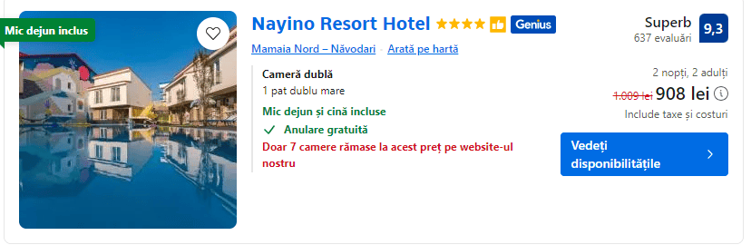 nayino resort hotel | hotel cu demipensiune la mamaia | sejur toamna la marea neagra | vacanta la plaja mamaia |