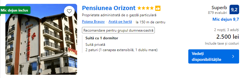 pensiunea orizont poiana brasov | suita in poiana brasov | cazare in revelion 2025 | revelion 2025 poiana brasov |