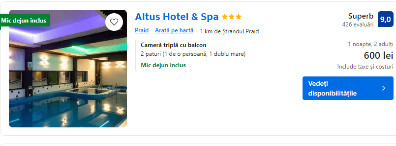 altus hotel and spa | hotel la praid | cazare salina praid | salina praid romania | vacanta la praid |