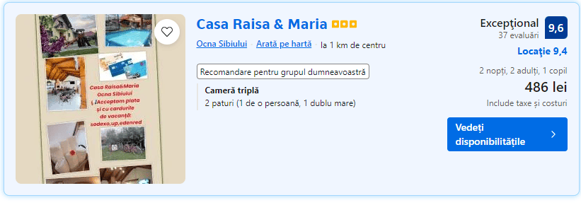 casa raisa maria ocna sibiului | cazare ocna sibiului | pensiune la ocna sibiului |