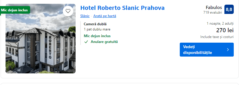 hotel roberto slanic prahova | cazare slanic prahova | salina slanic prahova | vacanta salina slanic |