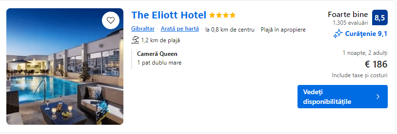 the eliott hotel | gibraltar hotel | camere in gibraltar |