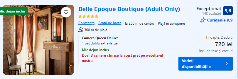 belle epoque | cazare constanta adults only | cazare litoral adults only |