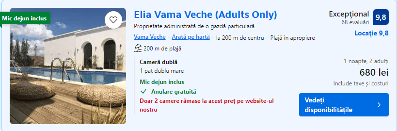 elia vama veche | cazari adults only vama veche |