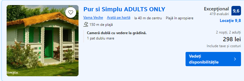 pur si simplu | casute adults only vama veche |