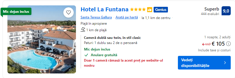 hotel la funtana | cazare plaja rena bianca |