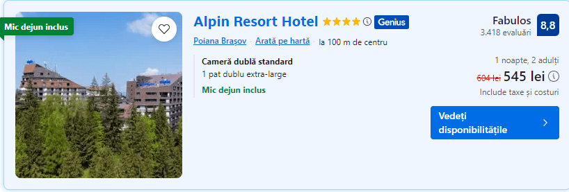 alpin resort hotel | piscina incalzita in poiana brasov | hotel cu piscina incalzita |