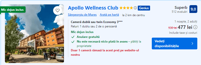 apollo wellness club | piscina incalzita in mures |