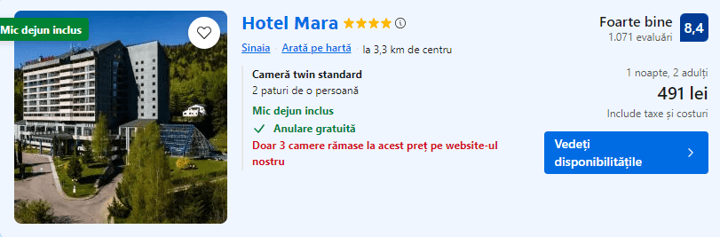 hotel mara sinaia | piscina incalzita sinaia | cazare pe valea prahovei cu piscina incalzita |