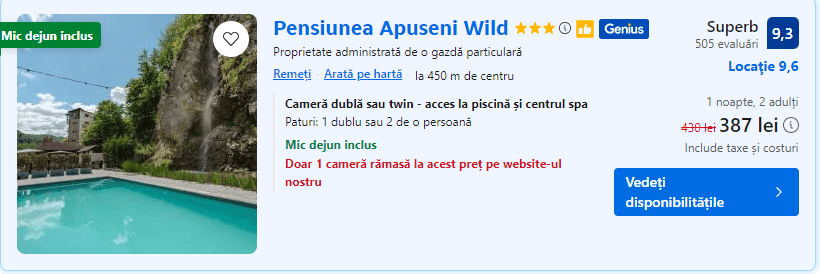 pensiunea apuseni wild | piscina incalzita in apuseni | cazare apuseni cu piscina |