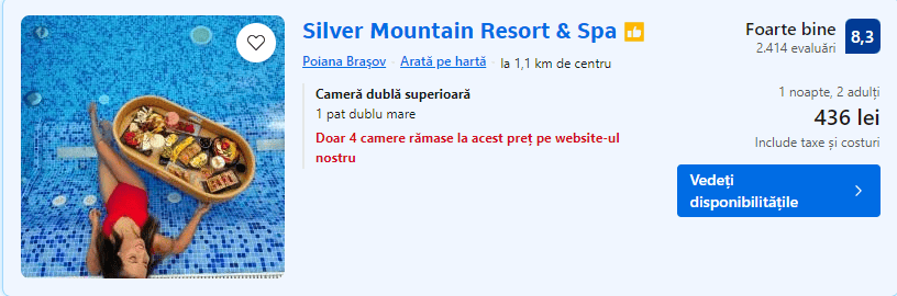 silver mountain | hotel cu piscina incalzita poiana brasov | inoata in orice anotimp | cazare poiana brasov cu piscina incalzita | calatorul multumit |