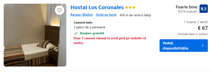 hostal los coronales | hostel langa aeroport madrid | madrid aeroport cazare |