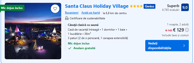 santa claus holiday village | cazare in satul lui mos craciun | hotel in satul lui mos craciun laponia |